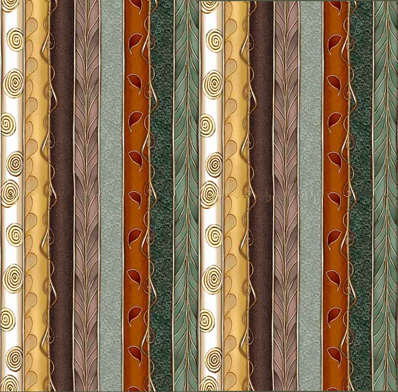 FROND NOUVEAU 30100 X Multi Stripes Sasha Quilting Treasures
