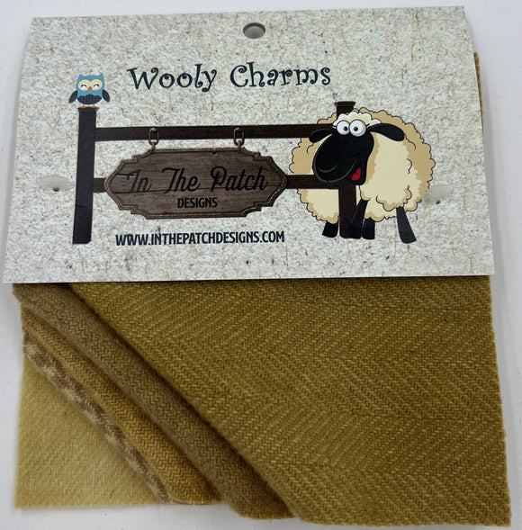 WOOLY CHARMS ITP 4610 Warm Brown Precuts In The Patch Designs