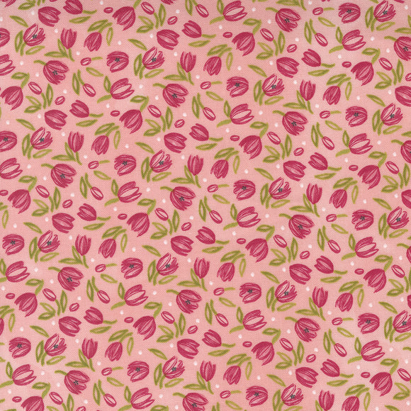 TULIP TANGO 48713 17 Princess Pink Floral Robin Pickens MODA