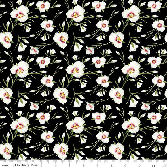 THE BEEHIVE STATE C12531 Black Lilies Shealeen Louise Riley Blake
