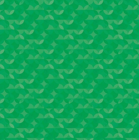 CRAYOLA CR480 Shamrock Green Kaleidoscope Pattern Riley Blake