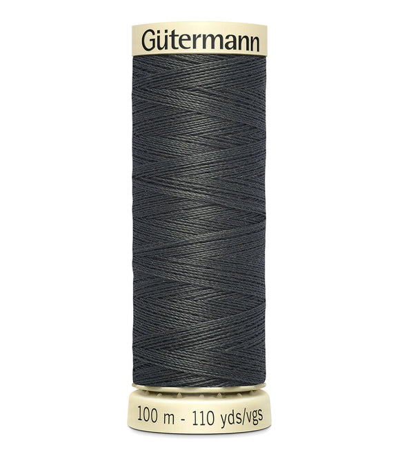 GUTERMANN THREAD 100 125 Charcoal Grey 50 wt Sew All Polyester Thread