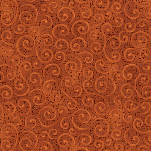 AUTUMN BREEZE 17153 74 Swirling Winds Chestnut Nancy Halvorsen Benartex