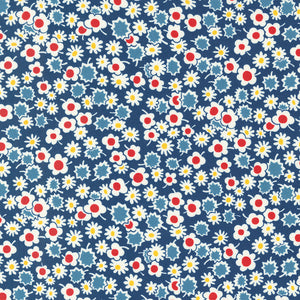 SWEET MELODIES 21813 18 Navy Flowers American Jane MODA