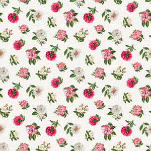 BLOOM 25194 10 White Medium Peony Michel Design Works Northcott