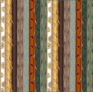 FROND NOUVEAU 30100 X Multi Stripes Sasha Quilting Treasures