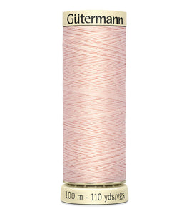 GUTERMANN THREAD 100 371 Salmon Buff 50 wt Sew All Polyester Thread