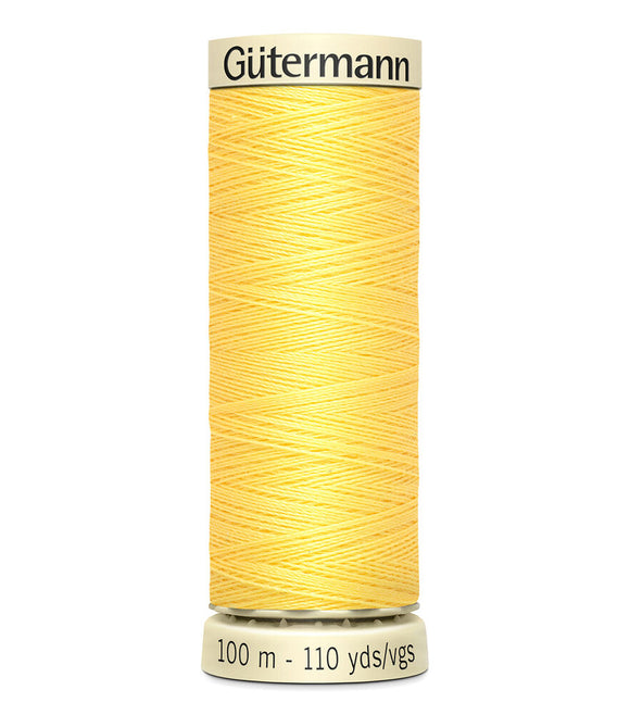 GUTERMANN THREAD 100 807 Lemon Peel 50 wt Sew All Polyester Thread