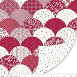 DOUBLE LUSH VELVET LV 16565 Red Delicious Scallops Riley Blake