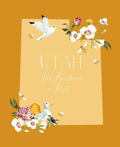THE BEEHIVE STATE C12535 Butterscotch Panel Utah Shealeen Louise Riley Blake
