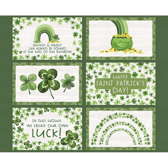 MONTHLY PLACEMATS PD12404 March Placemats Panel Tara Reed Riley Blake