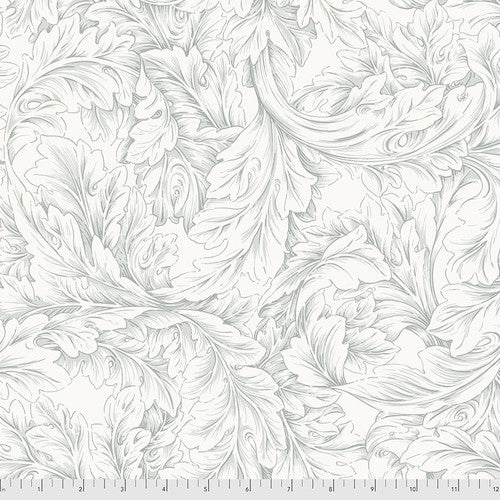 WILLIAM MORRIS & CO PWWM064 Silver Acanthus Scroll Free Spirit