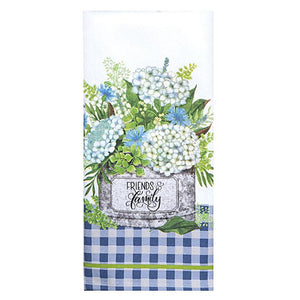 FRIENDS & FAMILY R7510 Terry Towels Hydrangea Bouquet Kay Dee Designs