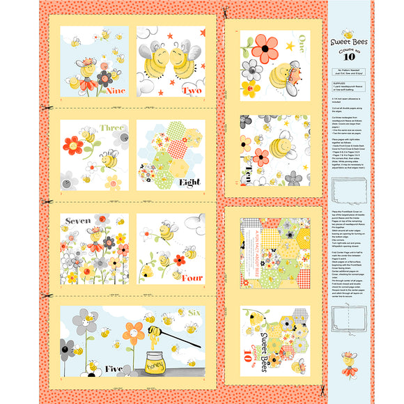 SWEET BEES 20422 310 Yellow Storybook Susybee Clothworks