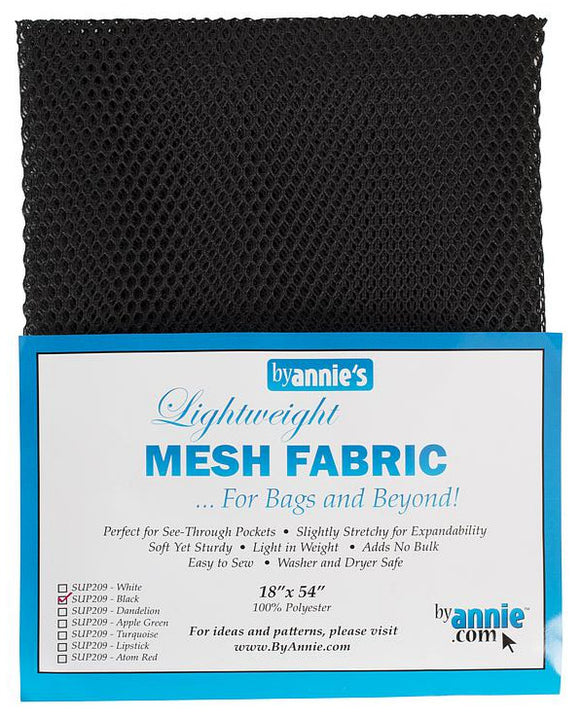 MESH FABRIC SUP209 Black Lightweight By Annie