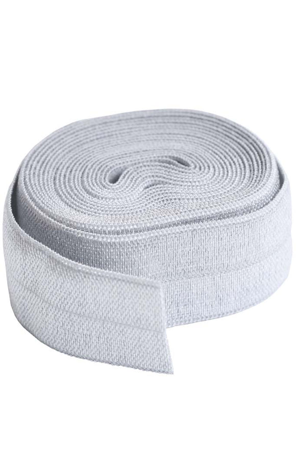 FOLD-OVER ELASTIC SUP211 2 Pewter 20mm By Annie