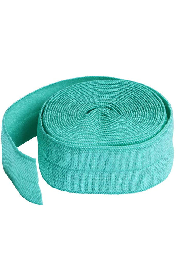 FOLD-OVER ELASTIC SUP211 2 Turquoise Blue 20mm By Annie