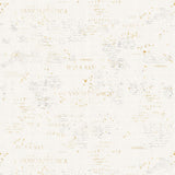 HUMMINGBIRD DAYS Y4726 2 Creme Words Katie Pertiet Clothworks