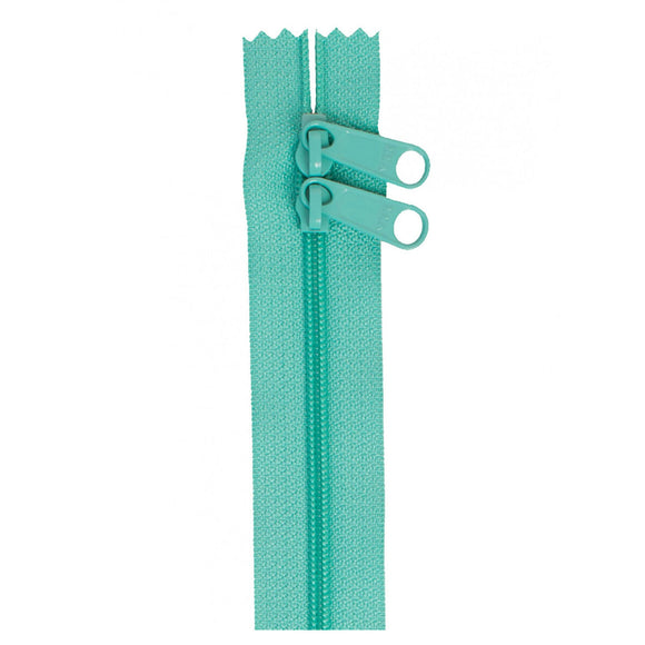 HANDBAG ZIPPER ZIP 30 212 Turquoise Double Slide By Annie