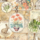 HUNNY BUNNY 30978 A Tan Bunny Collage Morris Group Quilting Treasures