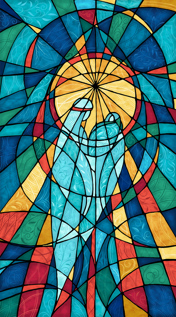 NATIVITY 28221 68 Teal Panel Alison McGarrigle Northcott