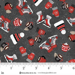 PINECONE RIDGE LODGE Q 2131 99 Charcoal Mittens / Hats Shelly Comiskey Henry Glass