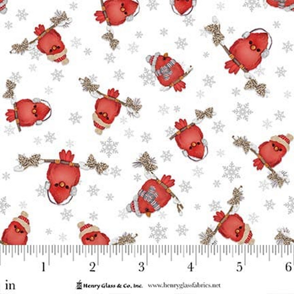 PINECONE RIDGE LODGE Q 2126 08 Cardinals White Shelly Comiskey Henry Glass