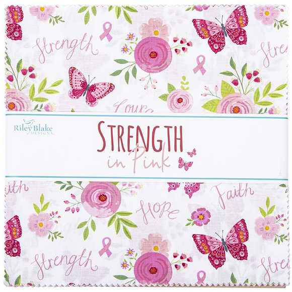 STRENGTH IN PINK 10 12620 42 Main 10 inch Stacker Riley Blake