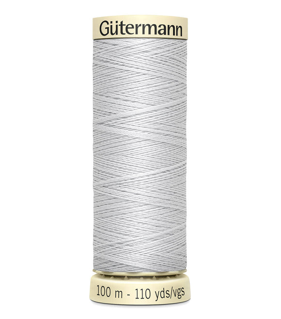 GUTERMANN THREAD 100 100 Silver 50 wt  Sew All Polyester Thread