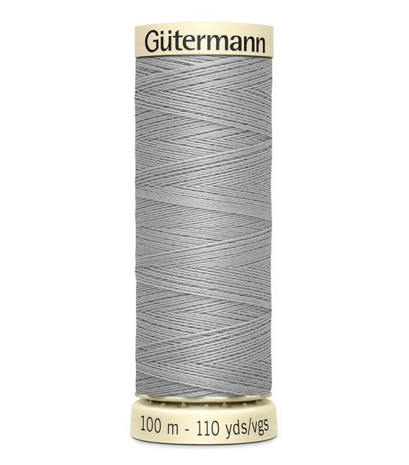 GUTERMANN THREAD 100 102 Mist Grey 50 wt Sew All Polyester Thread