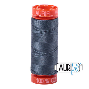 AURIFIL THREAD BMK50 1158 Medium Grey 50 wt 218 Yard 100% Cotton Mako