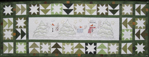 TLMETR 202 IN THE MEADOW Snowmen Machine Embroidery Jana Davidson Turnberry Lane