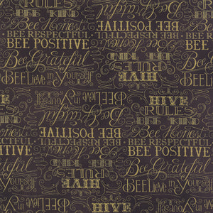 BEE CREATIVE 19752 15 Black Words Deb Strain Moda