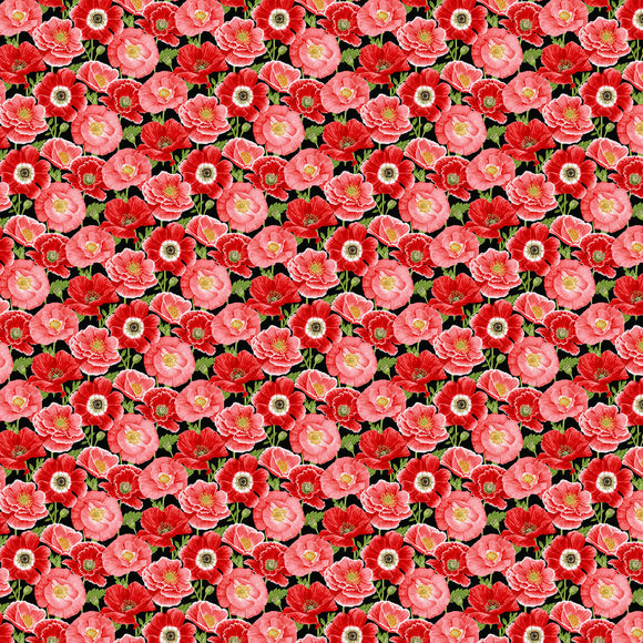 POPPY MEADOWS 1988 89 Red Packed Poppies Henry Glass