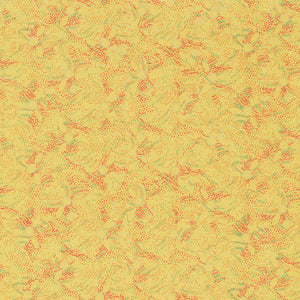 ASIAN FANFARE 120 2333 Metallic Dot Floral Gold Ro Gregg Paintbrush Studios