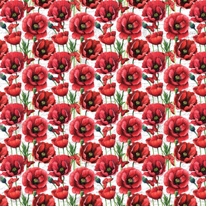 OOH LA LA OOH LA LA 23565 10 Poppies Red Michel Design Works Northcott