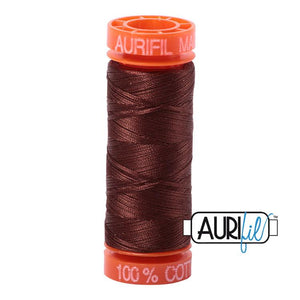 AURIFIL THREAD BMK50 2360 Chocolate 50 wt 218 Yard 100% Cotton Mako