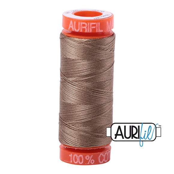 AURIFIL THREAD BMK50 2370 Sandstone 50 wt 218 Yard 100% Cotton Mako