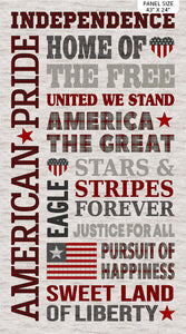 MY AMERICA 24025 90 Panel Beige Deborah Edwards Northcott
