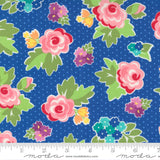LOVE LILY 24110 18 Blue Berry Flowers April Rosenthal Moda