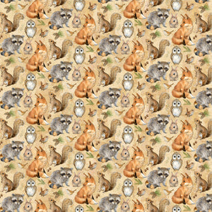 TENDERWOOD 24173 14 Tan Animals Sherri Buck Baldwin Northcott