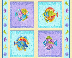 JEWELS OF THE SEA 24333 Z Fish Multi Quilting Treasures