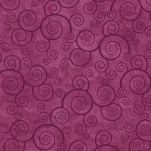 HARMONY 24778 VM Curly Scroll Violet / Magenta Quilting Treasures
