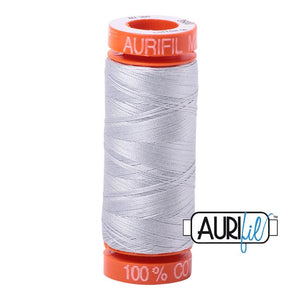 AURIFIL THREAD BMK50 2600 Dove 50 wt 218 Yard 100% Cotton Mako