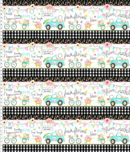 FLOWER MARKET 2JHS 1 Border Stripe Multi In The Beginning