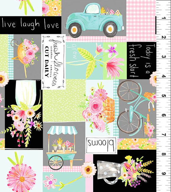 FLOWER MARKET 3JHS 1 Patchwork Multi In The Beginning