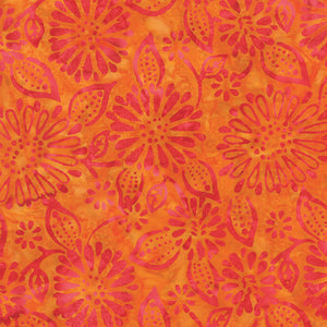 CALYPSO BATIK 4332 14 Daisies Orange Moda Classics