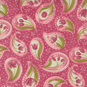 TULIP TANGO 48711 18 Tulip Pink Paisley Robin Pickens MODA