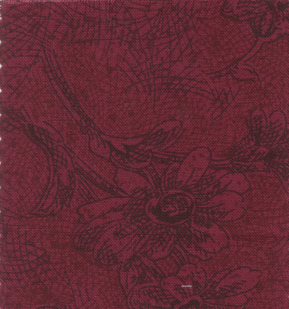 NOSTALGIA 0490 0Q Floral Berry Benartex FQ