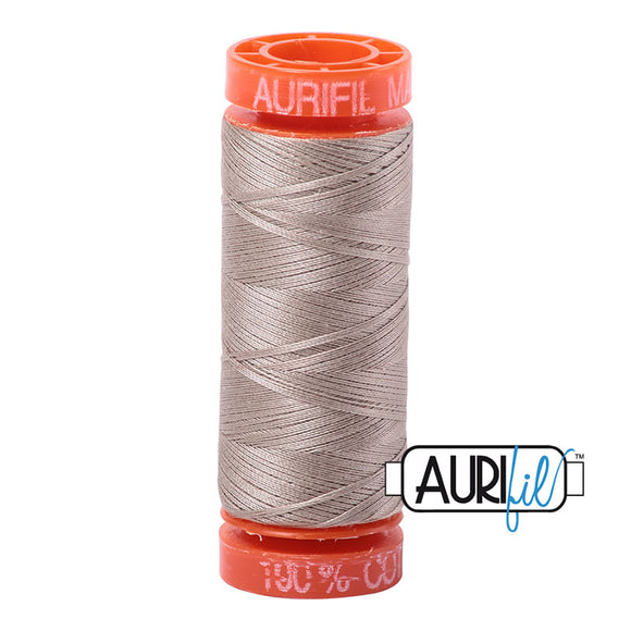 AURIFIL THREAD BMK50 5011 Rope Beige 50 wt 218 Yard 100% Cotton Mako